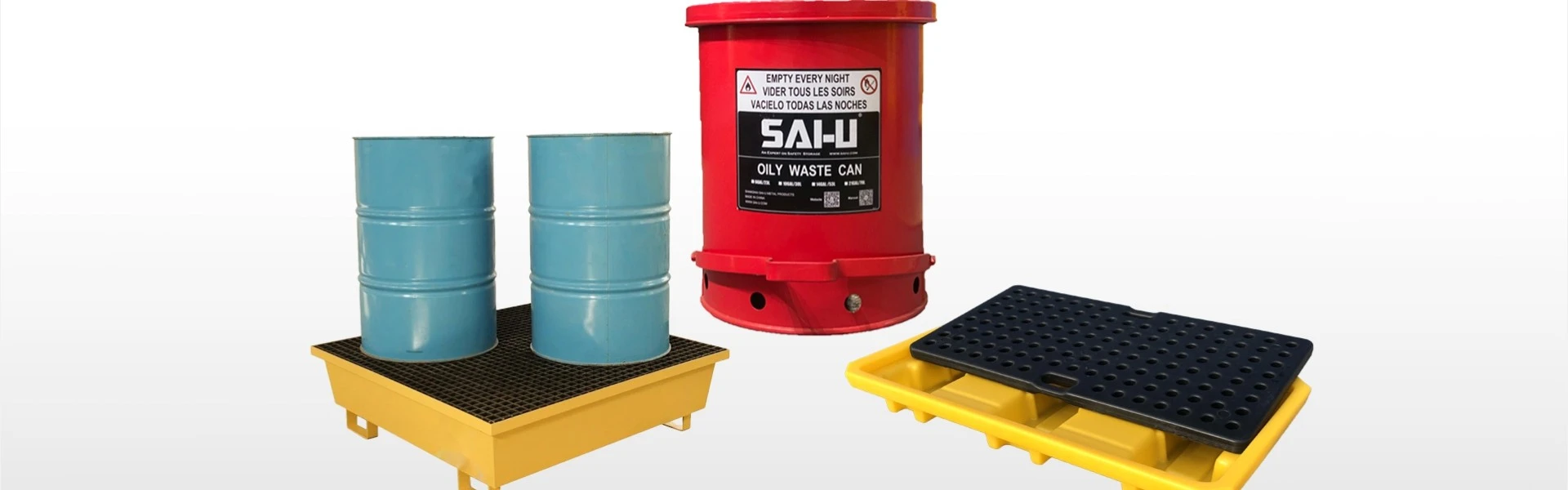 Palette de déversement de tambour